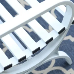 Outdoor Single Seat Steel Patio Chair - White - Captiva Designs -VIDAXL Sale Store GUEST 6622173a ba2b 4eda 9ed7 bdbc4943d413