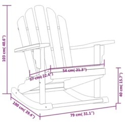 VidaXL Garden Adirondack Rocking Chair Set Of 2 Natural Teak - 2 -VIDAXL Sale Store GUEST 68dfc295 91ea 4a61 84b1 d044d12954e8