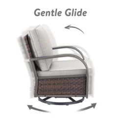 POCASSY 4 Piece Patio Furniture Set With Swivel Chairs And Ottomans, Metal Armrest Swivel Outdoor Chair Set Brown Wicker Swivel Patio Chairs For Porch 20 POCASSY 4 Piece Patio Furniture Set With Swivel Chairs And Ottomans, Metal Armrest Swivel Outdoor Chair Set Brown Wicker Swivel Patio Chairs For Porch -VIDAXL Sale Store GUEST 6aace6b5 1917 4dec a071 7f2f49d42028