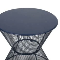 Round Patio Side Table For Outside Use, 17.75" Diameter Iron Outdoor End Table, Patio End Table -Christopher Knight Home -VIDAXL Sale Store GUEST 6accf408 8592 4f41 a4d9 d36c548da55e
