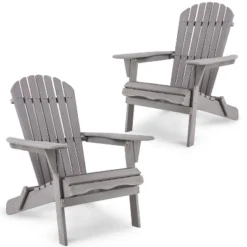 VASIP Set Of 2 Folding Adirondack Chair Outdoor Adirondack Chair Weather Resistant For Garden, Lawn, Backyard -VIDAXL Sale Store GUEST 6afc4da7 36a4 4765 ae1a 5cc4b13b3795