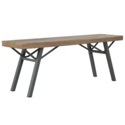 VidaXL Patio Bench 47.2" Solid Acacia Wood