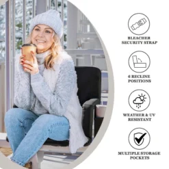 Flash Furniture Malta Portable Heated Reclining Stadium Chair With Armrests, Heated Padded Back & Heated Seat With Dual Storage Pockets And Backpack Straps -VIDAXL Sale Store GUEST 6c41b7a3 8243 4c53 a649 9536fbd83c34 1