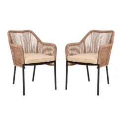 Merrick Lane Outdoor Furniture Sets 2 Piece All-Weather Woven Patio Chairs With Cushions 34 Merrick Lane Outdoor Furniture Sets 2 Piece All-Weather Woven Patio Chairs With Cushions -VIDAXL Sale Store GUEST 6f64f9b1 4522 4623 bd3f b895c8aeedef