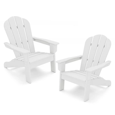 Tangkula 2PCS Kid's Adirondack Chair All-Weather HDPE Toddler Lawn Chair W/ Ergonomic Design 13 Tangkula 2PCS Kid's Adirondack Chair All-Weather HDPE Toddler Lawn Chair W/ Ergonomic Design - Image 13