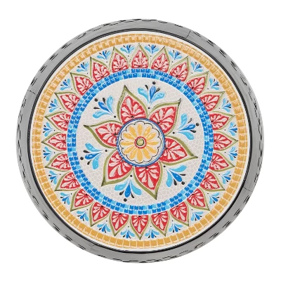 NicBex Outdoor End Table Modern Iron Outdoor Coffee Table Outdoor Side Table, Ceramic Tile Patio Table Small Table For Backyard, Balcony, Porch 2 NicBex Outdoor End Table Modern Iron Outdoor Coffee Table Outdoor Side Table, Ceramic Tile Patio Table Small Table For Backyard, Balcony, Porch - Image 2