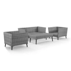Richland 4pc Outdoor Wicker Conversation Set - Charcoal - Crosley 12 Richland 4pc Outdoor Wicker Conversation Set - Charcoal - Crosley -VIDAXL Sale Store GUEST 70f08b9d cef2 4d4c bc17 eaac16ff039b