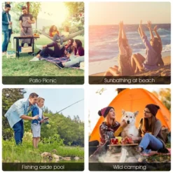 Costway Portable Folding Picnic Double Chair W/Umbrella Table Cooler Beach Camping Chair -VIDAXL Sale Store GUEST 71090cb7 b91b 48ae a241 ad8159c6cb1d