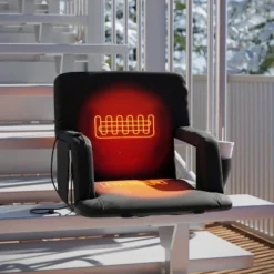 Flash Furniture Malta Portable Heated Reclining Stadium Chair With Armrests, Heated Padded Back & Heated Seat With Dual Storage Pockets And Backpack Straps -VIDAXL Sale Store GUEST 757108d8 356e 4e66 9f04 06d0206bb944
