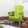 Hyleory Folding Adirondack Chair Outdoor, HDPE Patio Accent Chair
