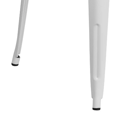 Flash Furniture Commercial Grade 30" Round Metal Indoor-Outdoor Table 2 Flash Furniture Commercial Grade 30" Round Metal Indoor-Outdoor Table - Image 2