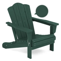 Hyleory Folding Adirondack Chair Outdoor, HDPE Patio Accent Chair -VIDAXL Sale Store GUEST 7751933c 72dc 453e a2f6 9fbd18fe4222