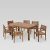 Wilson 7pc Acacia Wood Dining Set With Expandable Dining Table - Teak - Christopher Knight Home -VIDAXL Sale Store GUEST 784597cd 3be3 4db9 b44e 32ba73757c81