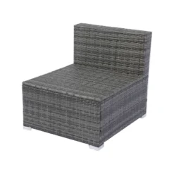 Isabel 7-Piece PE Wicker Rattan Patio Conversation Set, Patio Sectional Sofa Set With Retractable Canopy, Outdoor Furniture - Maison Boucle -VIDAXL Sale Store GUEST 784939a1 07a4 407a be29 30281ee899c4