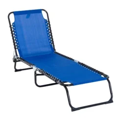 Outsunny Outdoor Folding Chaise Lounge Chair Portable Lightweight Reclining Garden Sun Lounger With 4-Position Adjustable Backrest For Patio, Deck, And Poolside -VIDAXL Sale Store GUEST 7882d5a3 20c9 4533 89bd 0d5d3659e8d1