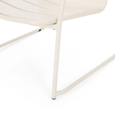 Christopher Knight Home Cowan Outdoor Iron Open Back Accent Chairs (Set Of 2) 7 Christopher Knight Home Cowan Outdoor Iron Open Back Accent Chairs (Set Of 2) - Image 7