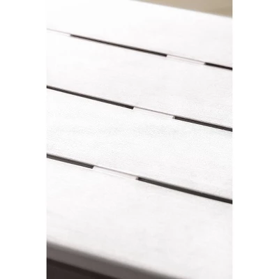 Outdoor Adirondack 2 Tier Side Table - White - Keter 4 Outdoor Adirondack 2 Tier Side Table - White - Keter - Image 4