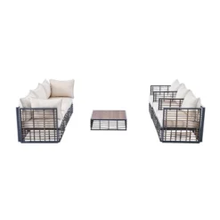 TIRAMISUBEST Modern Minimalist 7-Piece Patio Sectional Sofa Set,Conversational Furniture Set With Thick Cushions & Coffee Table -VIDAXL Sale Store GUEST 793cf3dd 6e6a 4e80 a969 8a281b1d9d63