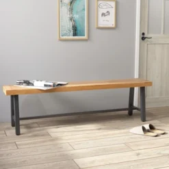 Tangkula 63 Inch Patio Bench Set Of 1/2, Acacia Wood Long Dining Bench W/ Heavy-Duty Metal Legs 11 Tangkula 63 Inch Patio Bench Set Of 1/2, Acacia Wood Long Dining Bench W/ Heavy-Duty Metal Legs -VIDAXL Sale Store GUEST 7b5f84f7 f9cc 485c 9348 3e9a9f20f0ba