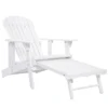 DSVIMOY Adirondack Chair, Folding Outdoor Chair With Extendable Leg Rest, Patio Lawn Chair For Outside Garden Backyard, White, 60"*29.72"*33.66" -VIDAXL Sale Store GUEST 7b679a9e 4c5a 4457 b39b 8b7e671e7108