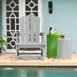 FONTOI Patio Accent Chair, Folding Adirondack Chair With Handles, Backyard Chair For Travel Camp Garden Beach -VIDAXL Sale Store GUEST 7c17e8cb a249 44fb 8642 6d9641240b97