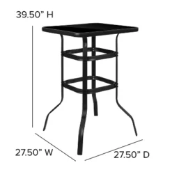 Flash Furniture Outdoor Dining Set - 2-Person Bistro Set - Outdoor Glass Bar Table With All-Weather Patio Stools 17 Flash Furniture Outdoor Dining Set - 2-Person Bistro Set - Outdoor Glass Bar Table With All-Weather Patio Stools -VIDAXL Sale Store GUEST 7c9a6653 b6fb 48f3 b552 ef90538715da