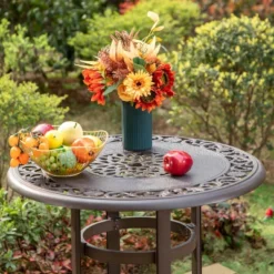 Captiva Designs 3pc Cast Aluminum Outdoor Patio Dining Set With Bar Stools Brown -VIDAXL Sale Store GUEST 7cee29de 65b7 44d6 b70a a42285fe88bb