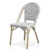 Arna 2pk Wicker Patio Side Chairs - Black/White - MiBasics -VIDAXL Sale Store GUEST 7d602722 c105 4dee 90c6 8b6435b2f42a