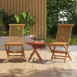 Costway 2 PCS Patio Folding Chair Teak High Back Dining Slatted Seat Portable Outdoor -VIDAXL Sale Store GUEST 7d6cf92b c9d4 4766 9003 c4c48ec6d716