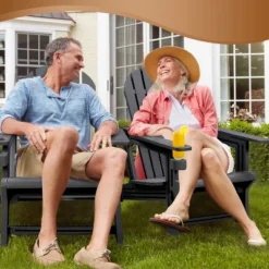 Vulcan Adirondack Chair - HDPE Weather Resistant, No Tools And Hardware Required 5-Minute Assembly, Patio, Firepit Or Lawn Chairs, Black 16 Vulcan Adirondack Chair - HDPE Weather Resistant, No Tools And Hardware Required 5-Minute Assembly, Patio, Firepit Or Lawn Chairs, Black -VIDAXL Sale Store GUEST 7deacd7f 1827 4c93 a8ee c4ad9c8215ba