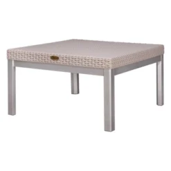 Russ Rattan Coffee Table With Aluminum Legs - Lagoon -VIDAXL Sale Store GUEST 7e872a5c 65aa 45a4 82e2 623ffb3c089b