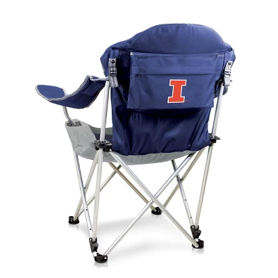 NCAA Illinois Fighting Illini Reclining Camp Chair With Head Support 4 NCAA Illinois Fighting Illini Reclining Camp Chair With Head Support - Image 4