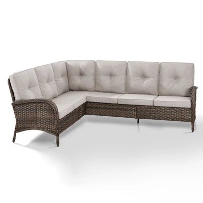 POCASSY Outdoor Sectional Sofa, L Shaped Sectional Couch With All Weather Wicker And Olefin Fabric Cushion Cover, 2 Pieces Sectional Sofa For Balcony 1 POCASSY Outdoor Sectional Sofa, L Shaped Sectional Couch With All Weather Wicker And Olefin Fabric Cushion Cover, 2 Pieces Sectional Sofa For Balcony