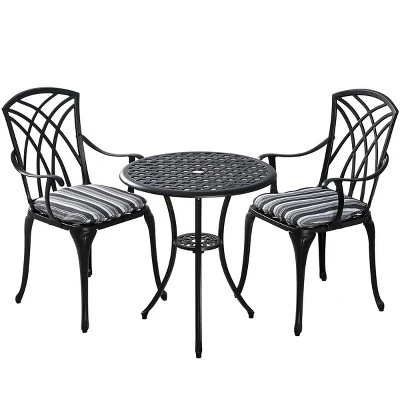 Kinger Home Ekta 3-Piece Patio Bistro Set 8 Kinger Home Ekta 3-Piece Patio Bistro Set - Image 8