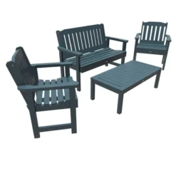4pc Lehigh Garden Adirondack Conversation Patio Set - Highwood -VIDAXL Sale Store GUEST 81291580 ce25 4758 bd2b 84e76fcb9cc3