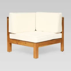 Brava 4pc Acacia Modular Sofa And Table Set - Teak/Beige - Christopher Knight Home -VIDAXL Sale Store GUEST 81f53f6e f1eb 452c 9c77 76d8e828efe6