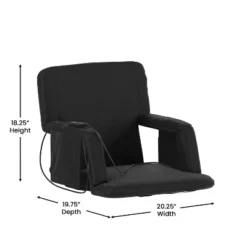 Flash Furniture Malta Portable Heated Reclining Stadium Chair With Armrests, Heated Padded Back & Heated Seat With Dual Storage Pockets And Backpack Straps -VIDAXL Sale Store GUEST 840bf378 dd08 4b92 8dcf 47f7ae8e7e30