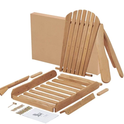 FONTOI Accent Chair, Folding Adirondack Chair With 2 Wood Lounge Chair For Garden, Lawn, Fire Pit, 31*36*28 1 FONTOI Accent Chair, Folding Adirondack Chair With 2 Wood Lounge Chair For Garden, Lawn, Fire Pit, 31*36*28