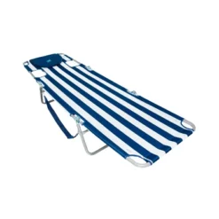Ostrich Chaise Lounge Folding Portable Sunbathing Beach Chair, Navy Stripes -VIDAXL Sale Store GUEST 862d5b3a ff7f 48b0 a7e4 18e95df4c06a