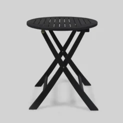 Hillside 3pc Wood And Wicker Foldable Bistro Set Dark Gray/Brown - Christopher Knight Home -VIDAXL Sale Store GUEST 86bb72a2 4c0f 45c0 a562 c32dcf82493d