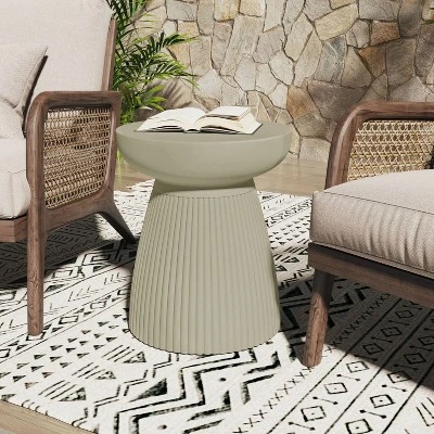 Christopher Knight Home Gavin Outdoor/indoor Modern Lightweight Concrete Side Table 9 Christopher Knight Home Gavin Outdoor/indoor Modern Lightweight Concrete Side Table - Image 9