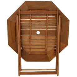 Sunnydaze Decor Sunnydaze Outdoor Meranti Wood With Teak Oil Finish Folding Patio Dining Table And Chairs - Brown - 5pc 14 Sunnydaze Decor Sunnydaze Outdoor Meranti Wood With Teak Oil Finish Folding Patio Dining Table And Chairs - Brown - 5pc -VIDAXL Sale Store GUEST 8782f358 9420 4c6d ac1f cddb24900de0