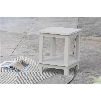 Outdoor Adirondack 2 Tier Side Table - White - Keter 1 Outdoor Adirondack 2 Tier Side Table - White - Keter