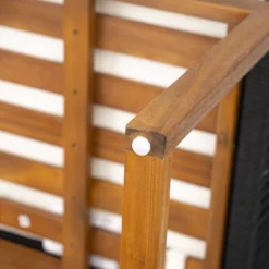 Set Of 2 Acacia Wood Patio Chairs With Handwoven Rope Back And Arms, Outdoor Dining Chairs With Water-Resistant Cushions - Christopher Knight Home -VIDAXL Sale Store GUEST 88b3eda2 f8bd 49ee 8ba0 b752faab7dab