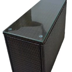 4pc Wicker Half-Moon Patio Set With Cushions - Brown/Beige - GODEER -VIDAXL Sale Store GUEST 89038f7f 5a78 4a81 832e ff09d07a13d7