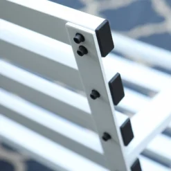 Outdoor Single Seat Steel Patio Chair - White - Captiva Designs -VIDAXL Sale Store GUEST 895a15fc 7f65 433f aed9 4a58b3a0a36a