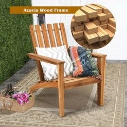 Costway 2PCS Patio Acacia Wood Adirondack Chair Lounge Armchair Durable Outdoor Garden 13 Costway 2PCS Patio Acacia Wood Adirondack Chair Lounge Armchair Durable Outdoor Garden -VIDAXL Sale Store GUEST 8c8639c1 1c27 45dd 986a 4ad1bc2cf431