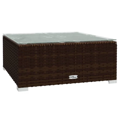 VidaXL Garden Lounge Set Brown PE Rattan Medium Modular 5 VidaXL Garden Lounge Set Brown PE Rattan Medium Modular - Image 5