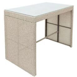 5-piece Patio Rattan Bar Dining Table Set With 4 Stools-ModernLuxe -VIDAXL Sale Store GUEST 8ee43a34 8039 4d3e 9180 44836ac48ed3