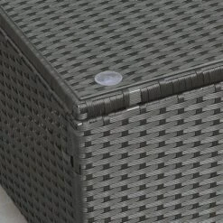 OUTSUNNY Ousunny Patio Furniture, Wicker Coffee Table, Hand-Woven PE Rattan Side Table With A Tempered Glass Top, 33.5" X 19.75", Black -VIDAXL Sale Store GUEST 8efa2b8e 1afc 4ce2 9ad8 6c7921fbe19f